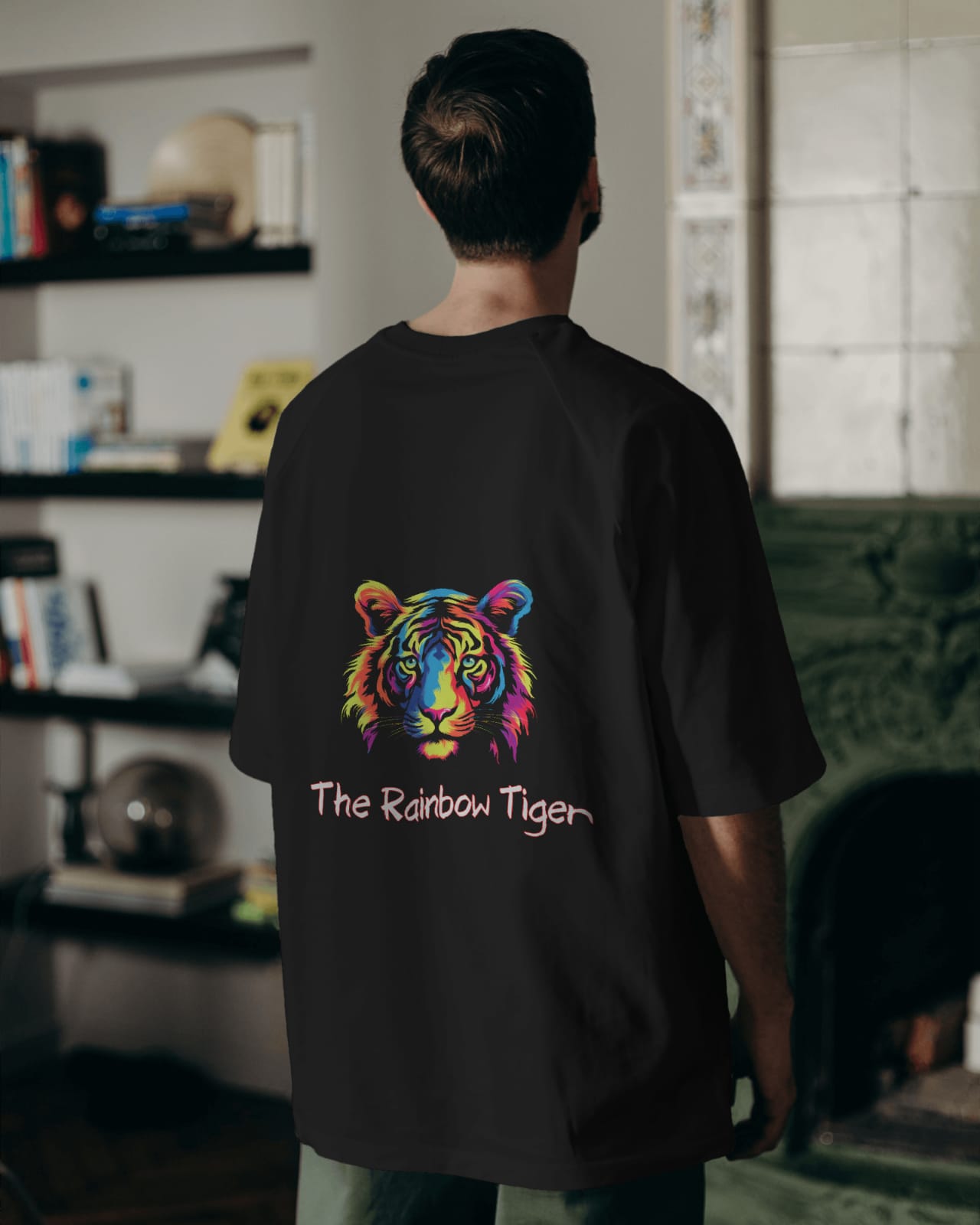 The Rainbow Tiger - Oversized T-shirt Premium